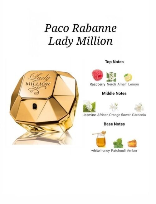 Rabanne Lady Million Eau de Parfum. 2.7 oz / 80ML