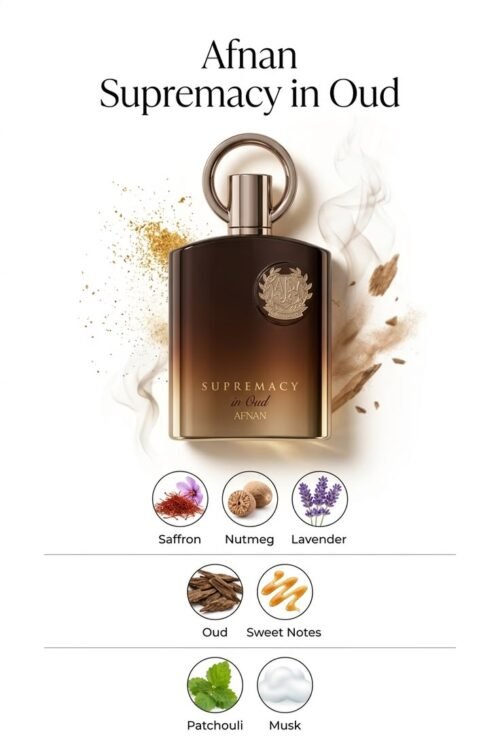 Supremacy in Oud by Afnan Extrait de Parfum Spray for Unisex-3.4 oz / 100ML