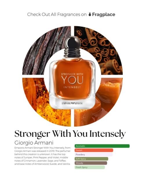 SWYI 2 Emporio Armani Stronger With You Intensely Eau De Parfum-3.4 oz / 100ML