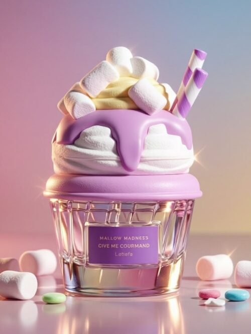 MM1 Lattafa Gourmand Mallow Madness Eau de Parfum Fragrance for Women & Men – 3.4 oz / 100ML