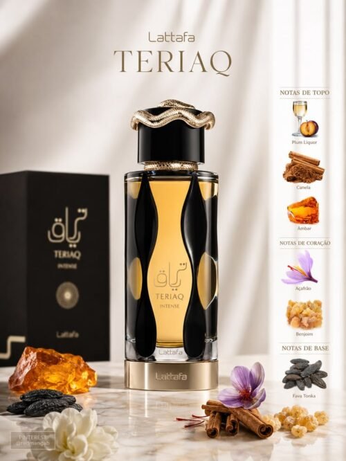 TI2 Lattafa Teriaq Intense Eau de Parfum Fragrance for Women & Men – 3.4 oz / 100ML